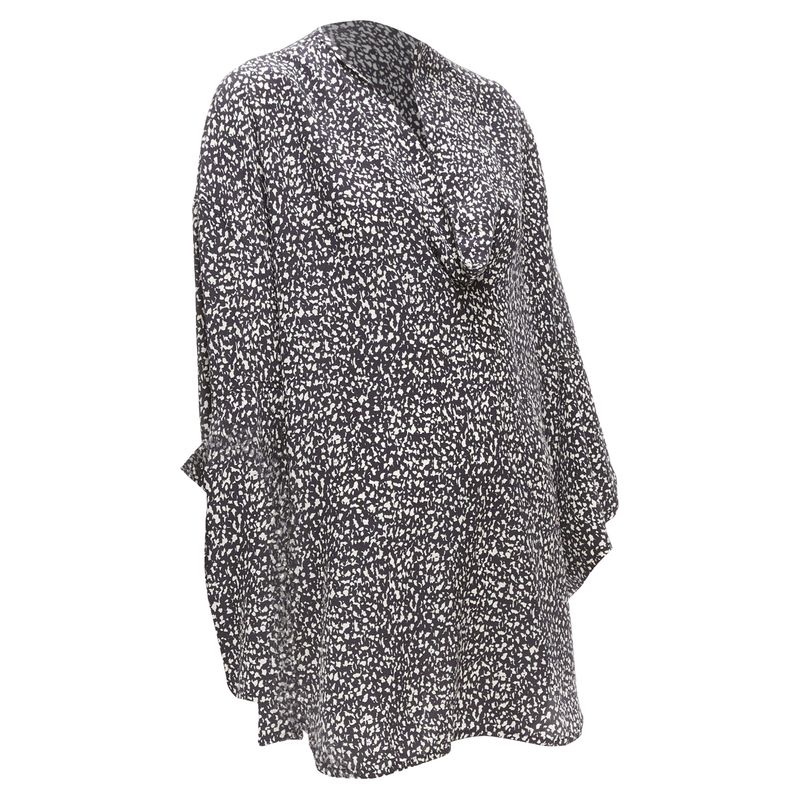 Marni 100% Silk Asymmetric Shirt Dress
